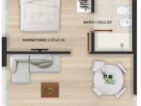 Departamento en Venta de 2 ambientes