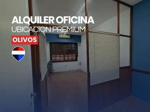Alquiler oficina, zona premium, olivos