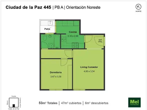 Ciudad De La Paz 400, Piso pb