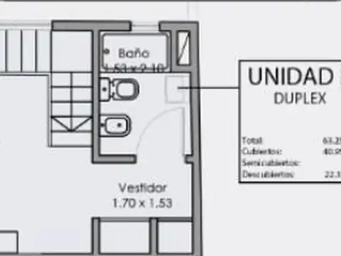 Departamento en Venta de 1 dormitorio