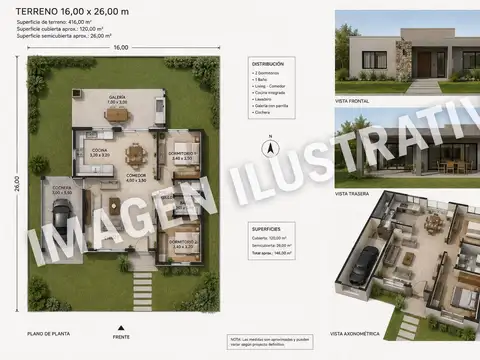 Terreno en Venta de 416,0 m2