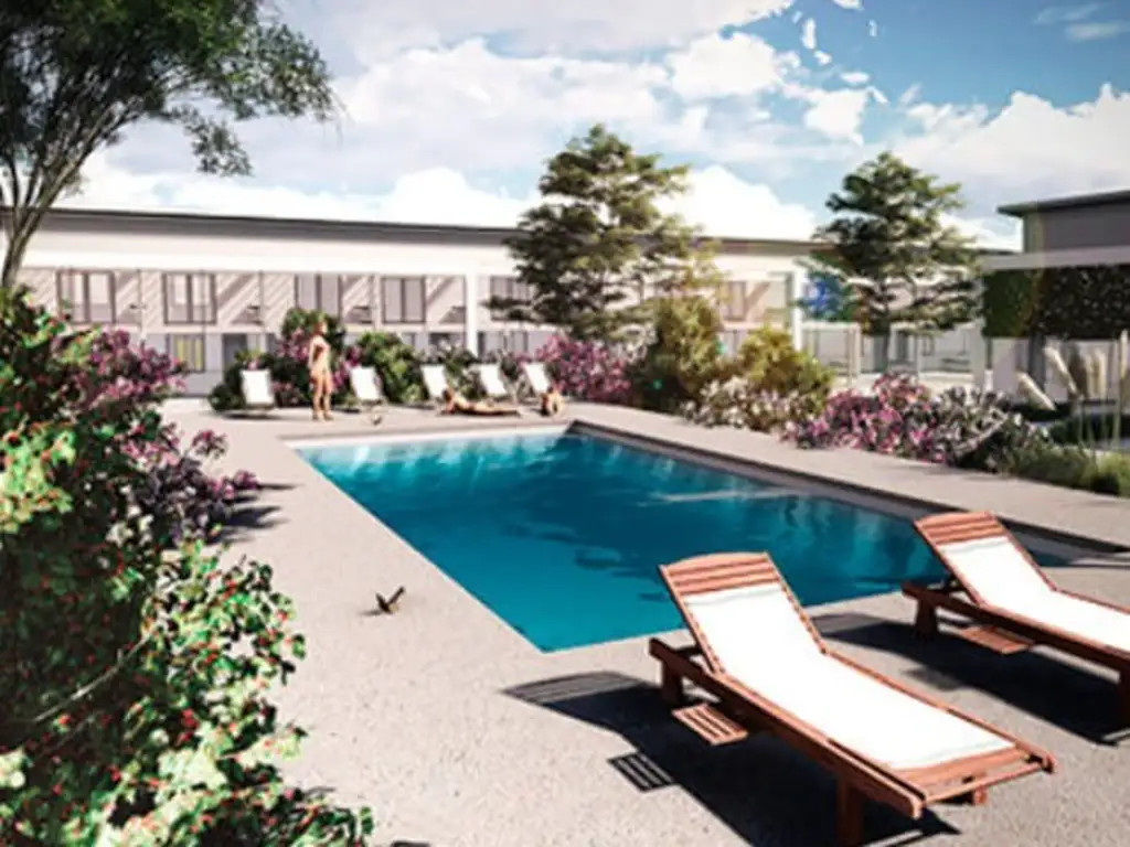 Áreas comunes piscina en Umbrales de la Merced