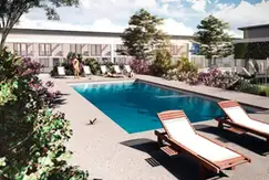 Áreas comunes piscina en Umbrales de la Merced en G.B.A. Zona Oeste