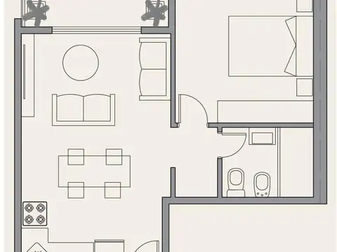 Departamento en Venta en Haedo, USD 57.000