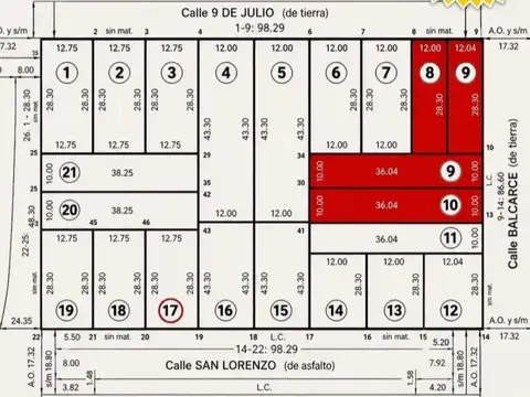 Terreno en Venta en Melincue, USD 10.000