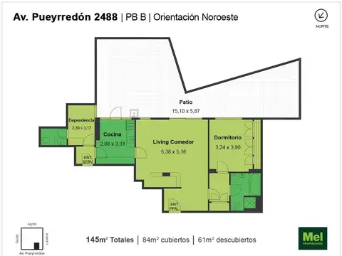 Departamento en Venta de 2 ambientes