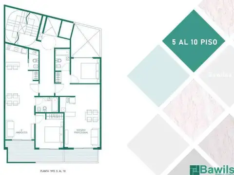 Departamento en Venta Apto profesional