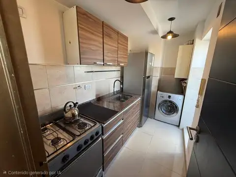 Departamento 2 ambientes con 2 baños