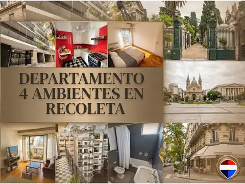 VENTA DEPARTAMENTO 4 AMB EN RECOLETA APTO CREDITO