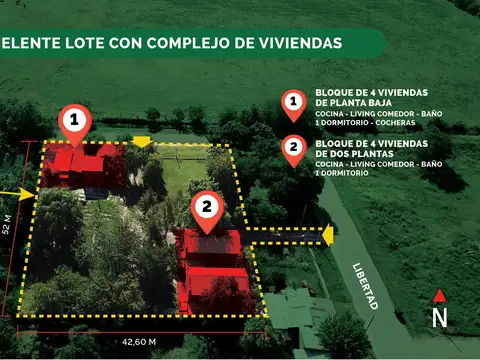 Casa en venta 1 y 2 dormitorios en Barrio Beaudrix, Roldán