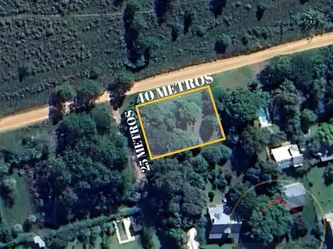Terreno en Venta 25  mts Frente