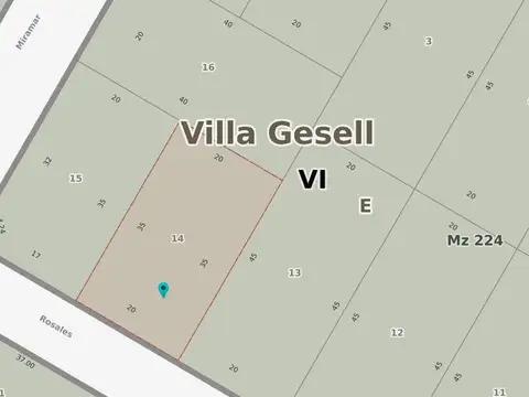 Terreno en Venta en Mar Azul, USD 35.000
