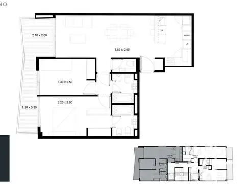 Departamento en venta 3 ambientes en Belgrano a estrenar