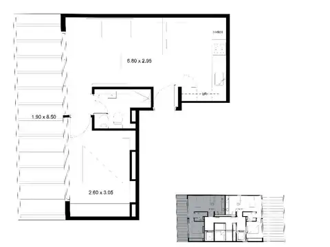 Departamento en Venta de 3 ambientes