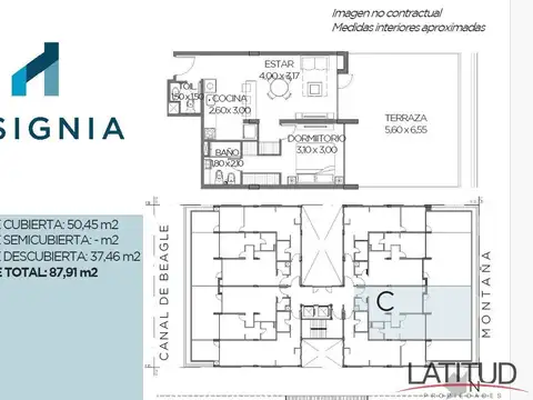 Departamento en Venta de 1 dormitorio