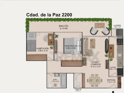 Departamento en Venta en Belgrano, USD 185.000