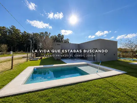 CASA 3 AMBIENTES BARRIO PRIVADO EL CANDIL JOVEN