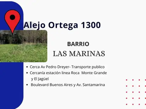 Terreno en Venta en Monte Grande, USD 53.000