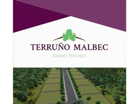 TERRENO EN VENTA EN TERRUÑO MALBEC BARRIO PRIVADO