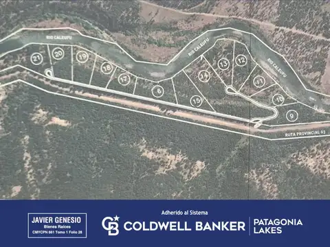 VENTA Terreno de 9058 m2, sobre orillas del Caleufú. San Martín de los Andes.