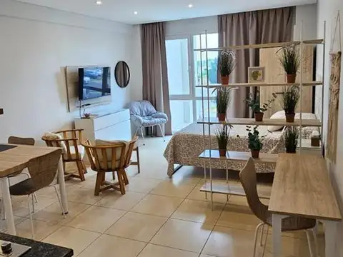 Alquiler  departamento monoambiente amoblado con cochera La Bahia, Nordelta