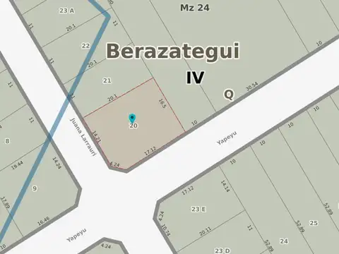 Terreno en Venta de 334,0 m2