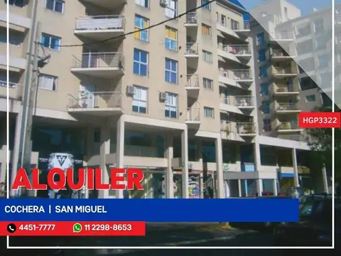 Cochera - Alquiler - Argentina, Muñiz  - Gral. Las Heras  1337