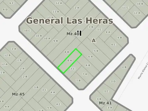 Terreno en Venta 10  mts Frente