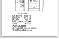 Emprendimiento en Bolivar de  1, 2 y 3 Dormitorios