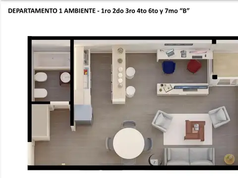 Departamento en Venta de 1 dormitorio
