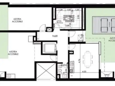 PUEYRREDON  1570  -   MONOAMBIENTE  -   CONTRAFRENTE  -  A ESTRENAR  -