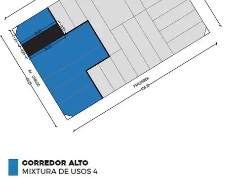 Terreno en Venta 26  mts Fondo