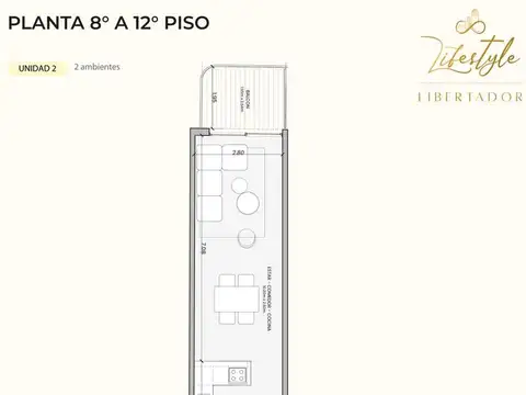 PRE-VENTA 2 AMBIENTES 12° PISO CON BALCON EN BELGRANO