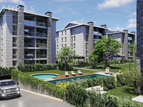 Departamento 3 ambientes con jardin en venta en Green Boero