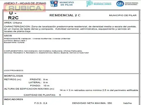 Terreno en Venta 58  mts Frente