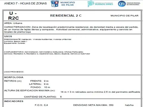 Terreno en Venta 58  mts Frente