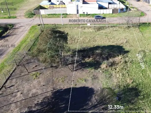 Terreno de 12,33 x 25,92 a una cuadra de Barrio Polo View. VENADO TUERTO