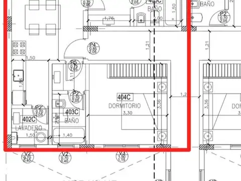 Departamento en Venta de 3 ambientes