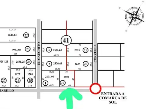 Terreno en Venta en Comarca del Sol, USD 45.000