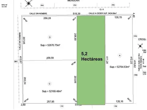 CAMPO EN VENTA ETCHEGOYEN 5.2 HECTAREAS