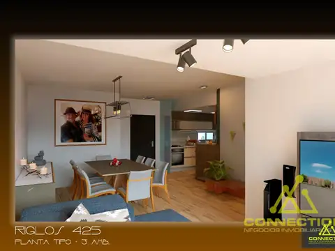 Departamento en Venta de 3 ambientes