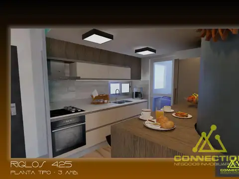 Departamento 3 ambientes con 2 baños