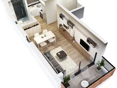 Departamento en Venta de Monoambiente