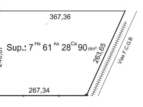 Campo 7.6 has en venta en Marcos Paz
