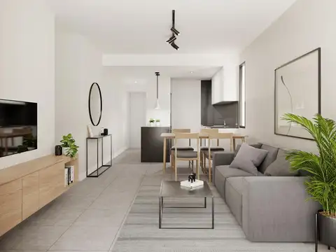 Departamento de 2 dormitorios al frente en Zona Río