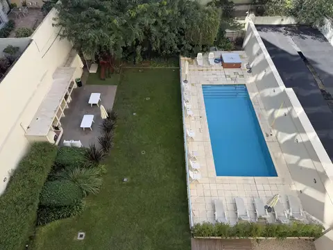 Departamento 3 ambientes con dependencia cochera doble y amenities