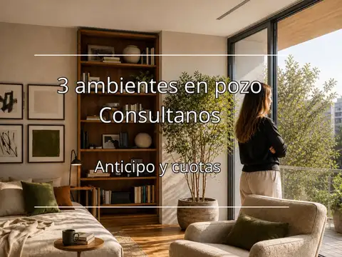 DEPARTAMENTO VENTA TRES AMBIENTES EN POZO EN NUÑEZ