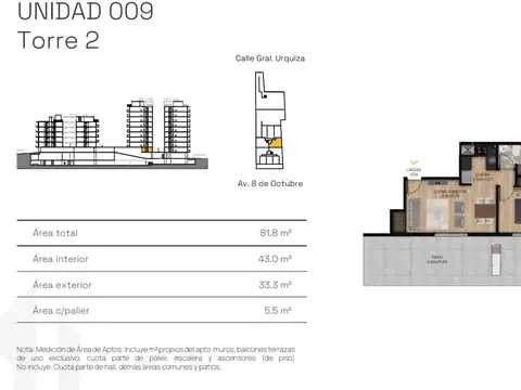 VENTA APARTAMENTO 1 DORM PATIO LA BLANQUEADA POZO