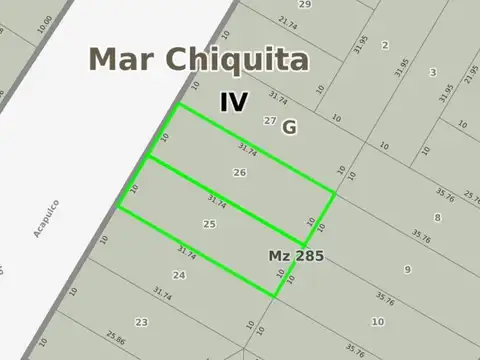 Terreno en Venta en Santa Clara Del Mar, USD 125.000