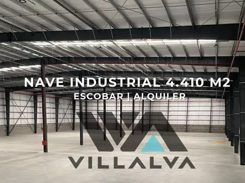 NAVE INDUSTRIAL EN ALQUILER DE 4.410 M2, ESCOBAR.